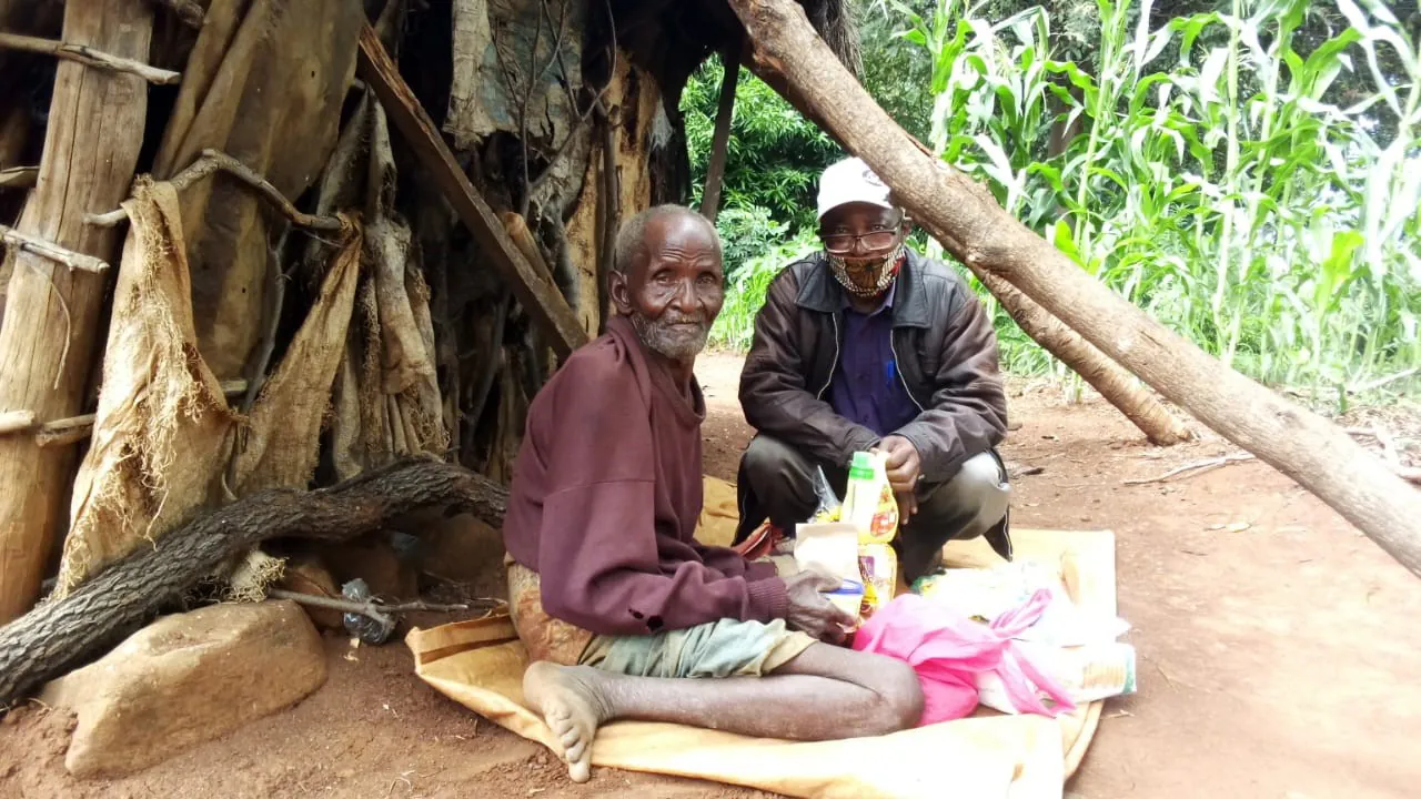 Older adults outdoors in the community